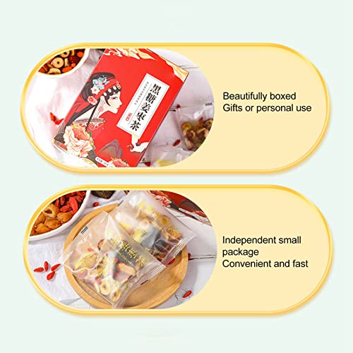 Acogedor 180g6.3oz Black Sugar Ginger Jujube Tea, 10 Counts Herb...