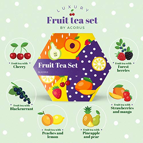 Acorus Fruit Luxury Tea Set - 6 Varieties 60 Tea Bags