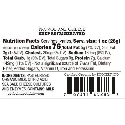 Provolone - Usda Organic - 1Lbs