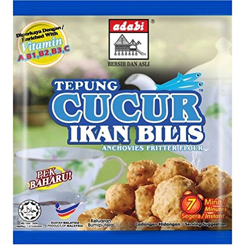 Adabi Tempura Cucur Ikan Bilis Anchovies Fritter Flour 200G 628