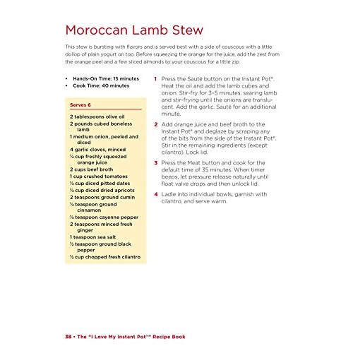 The I Love My Instant Pot Recipe Book: From Trail Mix Oatmeal T