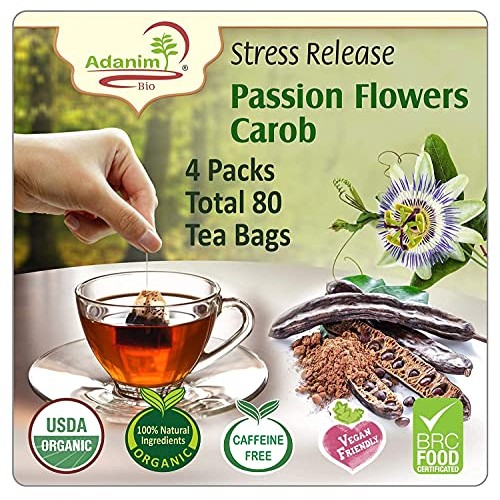 Adanim Bio Organic Passion Flower Tea Bags Pack Of 4