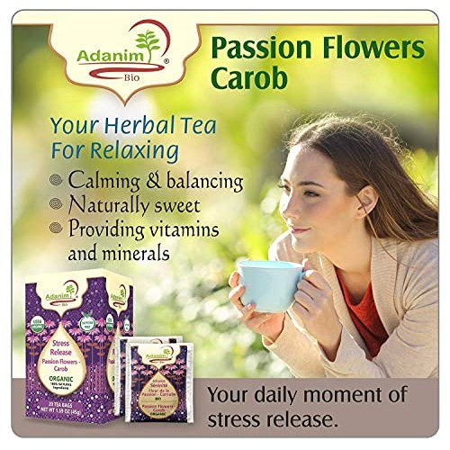 Adanim Bio Organic Passion Flower Tea Bags Pack Of 4