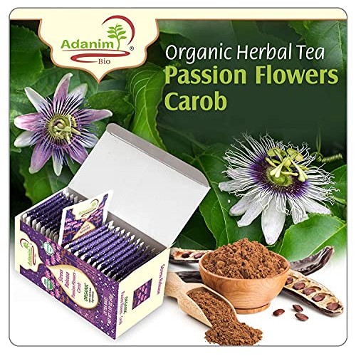 Adanim Bio Organic Passion Flower Tea Bags Pack Of 4