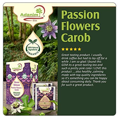 Adanim Bio Organic Passion Flower Tea Bags Pack Of 4