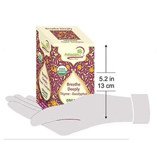 Adanim Bio Eucalyptus Thyme &Amp; Mullein Leaf Tea Bags - Organic Go