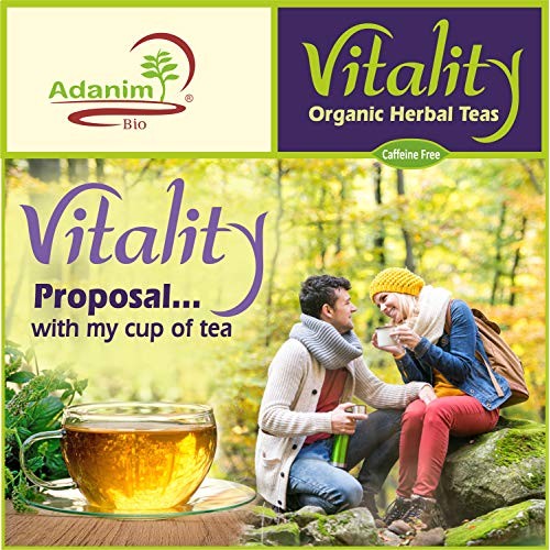 Adanim Bio Organic Herbal Teas Vitality Gift Box Sampler 8 Flav