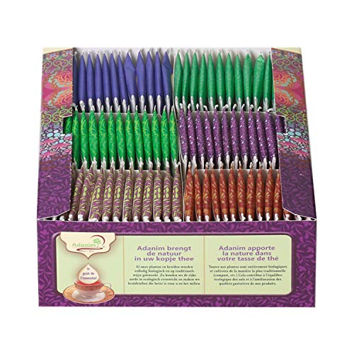 Adanim 6 Assorted Organic Tea Flavors Pack,Herbal &Amp; Traditional,