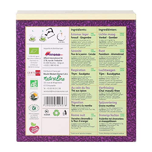 Adanim 6 Assorted Organic Tea Flavors Pack,Herbal &Amp; Traditional,