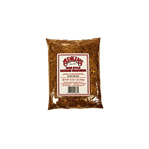 Adkins Farm Style Sausage Seasoning 16 Oz All Natural