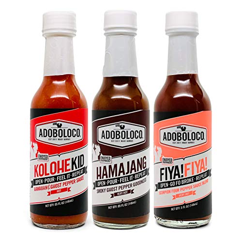Adoboloco Hot Sauce Hot Ones - Spicy Kolohekid, Hamajang, Fiya!