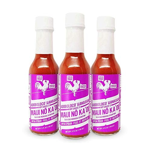 Adoboloco Hot Sauce Maui No Ka Oi Spicy Trinidad Moruga Scorpion