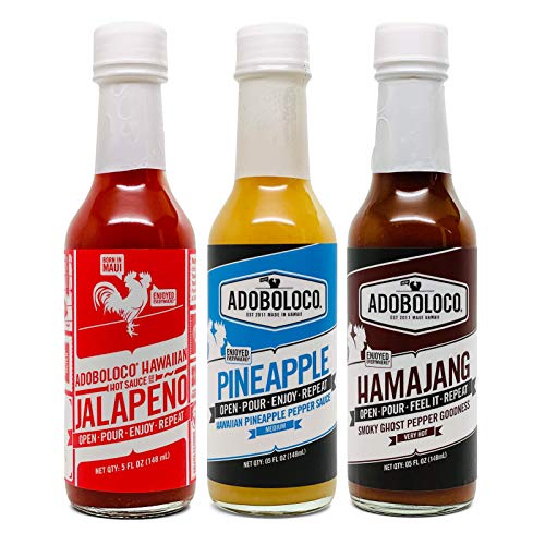 Adoboloco Hot Sauce Og Pack - Spicy Jalapeno, Pineapple, Hamajan