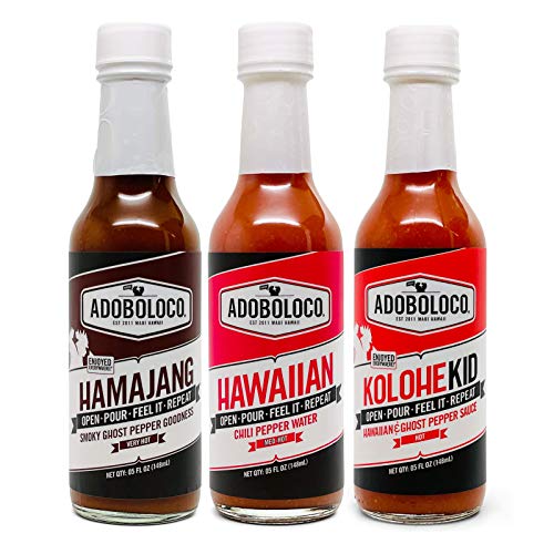 Adoboloco Hot Sauce Power Pack - Spicy Hamajang, Kolohekid, Hawa