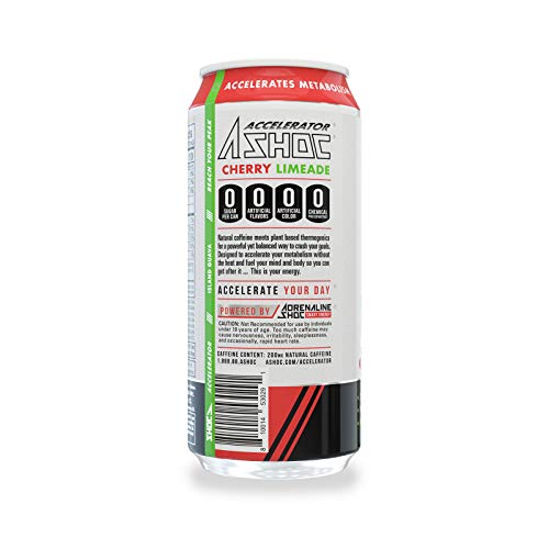 Adrenaline Shoc Accelerator Cherry Limeade 16 Fluid Ounce Can, P