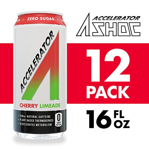 Adrenaline Shoc Accelerator Cherry Limeade 16 Fluid Ounce Can, P