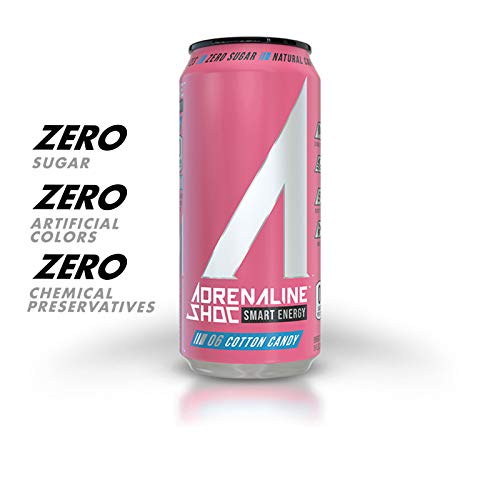 Adrenaline Shoc Performance Energy Drink, Cotton Candy, Zero Sug