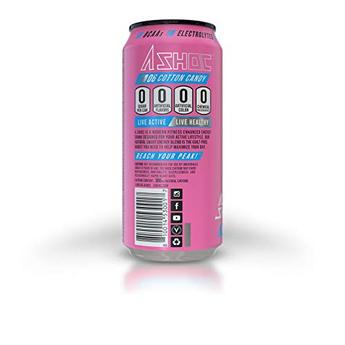 Adrenaline Shoc Performance Energy Drink, Cotton Candy, Zero Sug