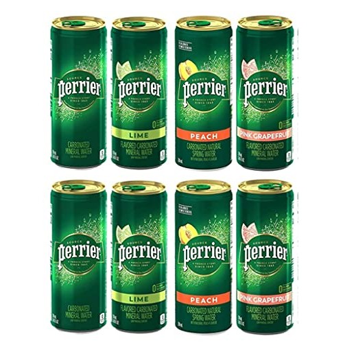 Perrier Flavored Carbonated Mineral Water -Variety Pack, 4 Flavo...
