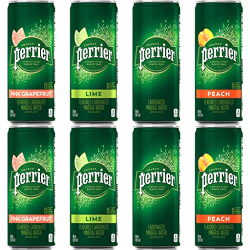 Perrier Flavored Carbonated Mineral Water -Variety Pack, 4 Flavo...
