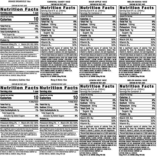 Reign Total Body Fuel, 8 Flavor Variety Pack, Fitness &Amp; Performa