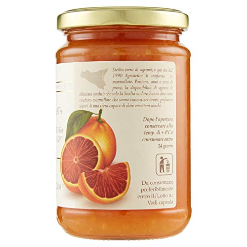 Sicilian Jam By Agrisicilia - Blood Orange Marmalade 12.7 Ounce