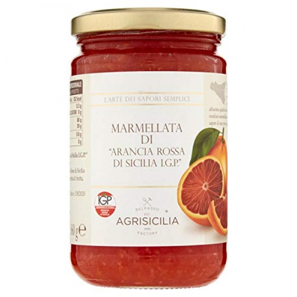Sicilian Jam By Agrisicilia - Blood Orange Marmalade 12.7 Ounce
