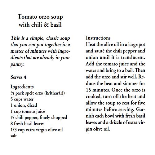 Agrozimi Spelt Kritharaki, Bronze Die-Cut, Naturally Air-Dried G