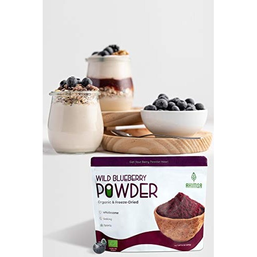 Organic Freeze Dried Wild Blueberry Powder 8 Oz | Usda Certified