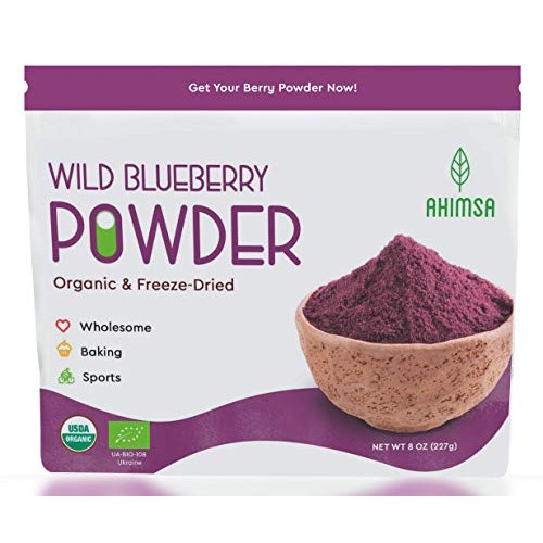 Organic Freeze Dried Wild Blueberry Powder 8 Oz | Usda Certified