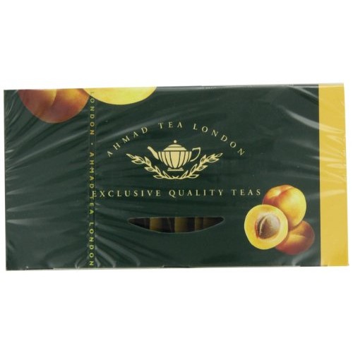 Ahmad Tea Apricot Sunrise Black Tea, 20 Tea Bags Boxes Pack Of 6