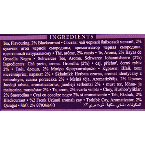 Ahmad Tea Black Tea, Blackcurrant Burst, 20 Ounce Pack Of 6