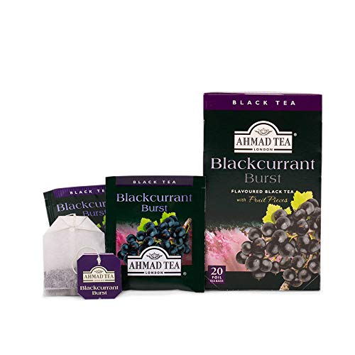 Ahmad Tea Black Tea, Blackcurrant Burst, 20 Ounce Pack Of 6
