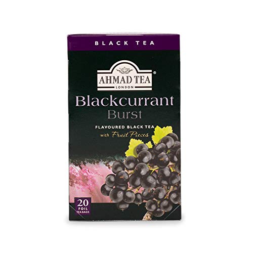 Ahmad Tea Black Tea, Blackcurrant Burst, 20 Ounce Pack Of 6