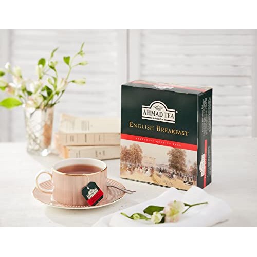 Ahmad Tea Black Tea, English Breakfast Teabags, 100 ct - Caffein...