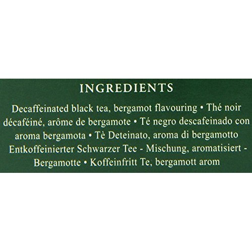 Ahmad Tea Decaffeinated Earl Grey Tea, 20-Count Boxes Pack Of 6