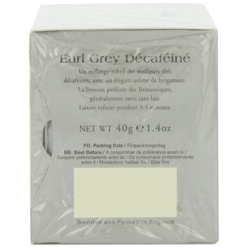 Ahmad Tea Decaffeinated Earl Grey Tea, 20-Count Boxes Pack Of 6