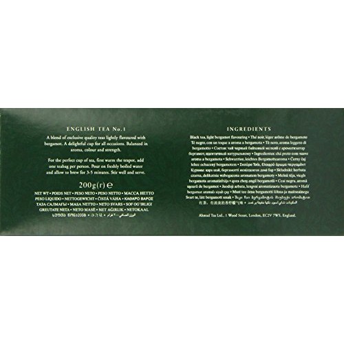 Ahmad Tea English Tea No.1, 100 Tagged Teabags, Pack Of 6