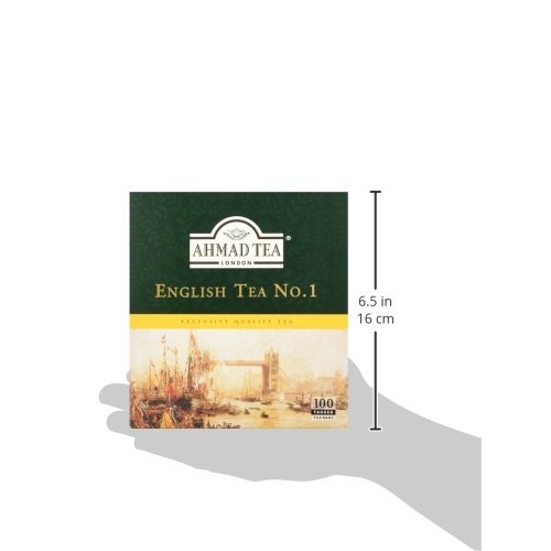 Ahmad Tea English Tea No.1 Tagged Teabags, 100 Count