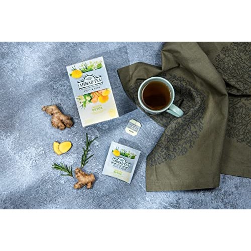 Ahmad Tea Herbal Tea, Ginger, Peppermint, Fennel, Dandelion, & B...