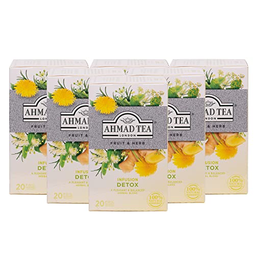 Ahmad Tea Herbal Tea, Ginger, Peppermint, Fennel, Dandelion, & B...