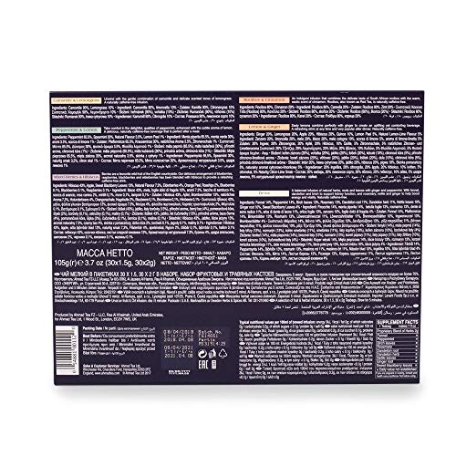 Ahmad Tea Herbalist Variety Gift Box, 60 Foil Enveloped Teabags