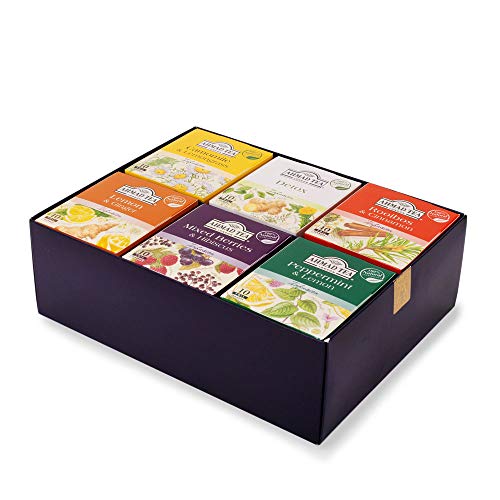 Ahmad Tea Herbalist Variety Gift Box, 60 Foil Enveloped Teabags