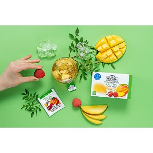 Ahmad Tea - Mango and Lychee Iced Green Tea Cold Brew 20 foil te...