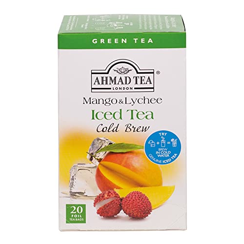 Ahmad Tea - Mango and Lychee Iced Green Tea Cold Brew 20 foil te...