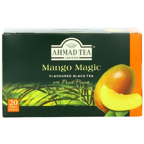 Ahmad Tea Mango Magic Black Tea, 20-Count Boxes Pack Of 6