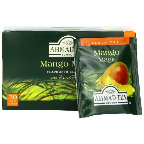 Ahmad Tea Mango Magic Black Tea, 20-Count Boxes Pack Of 6