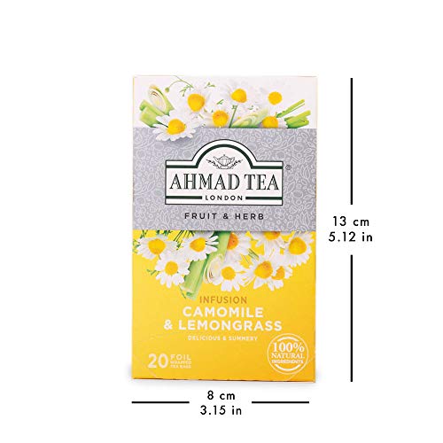 Ahmad Teas - Camomile &Amp; Lemongrass 1.4Oz - 20 Tea Bags, Brown