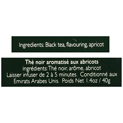 Ahmad Tea Apricot Sunrise , Tea Bags, 20-Count Boxes