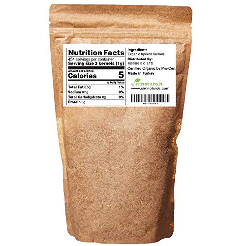 Bitter Apricot Kernels Organic Raw 1Lb-100% Usda Organic Certi